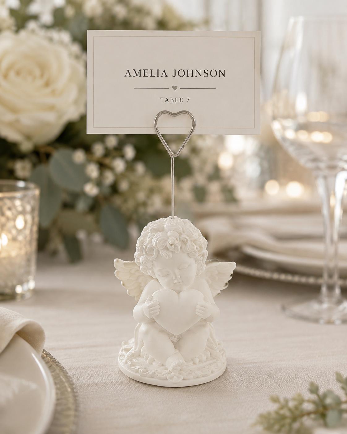 Classic Cherub Place Card Holder