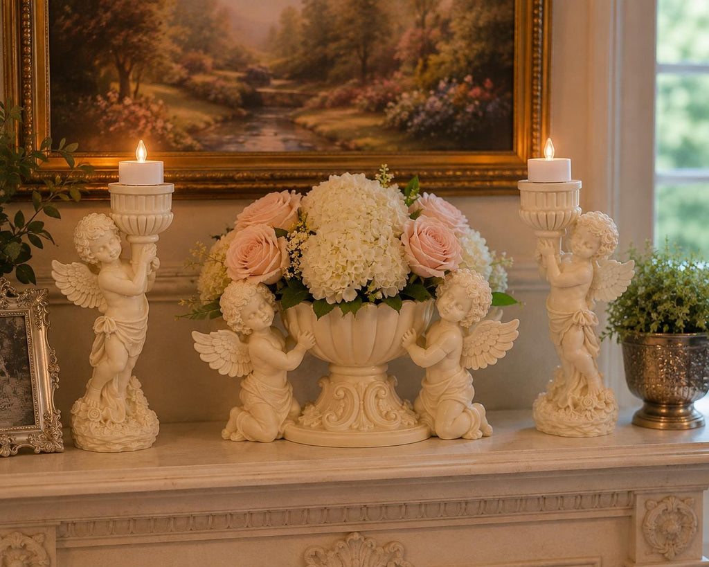 Cherub LED Tealight Candle Holder