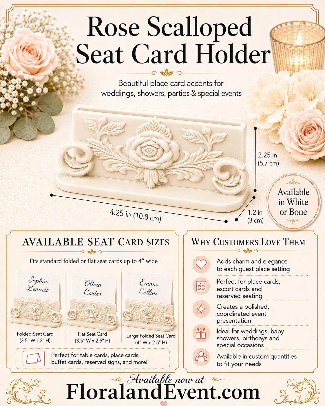 Floral Place Card Holder