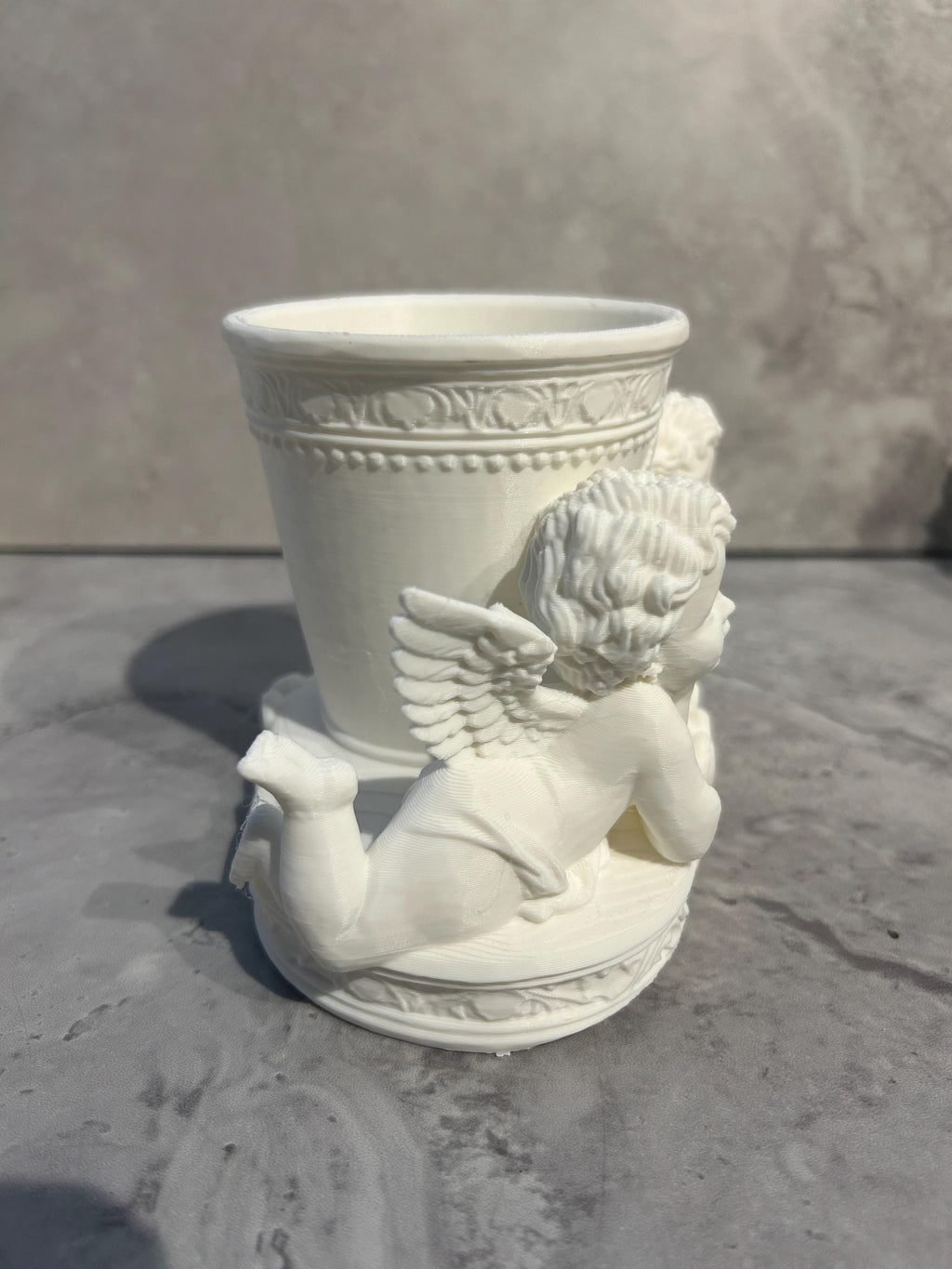 Cherub Floral Centerpiece Vase