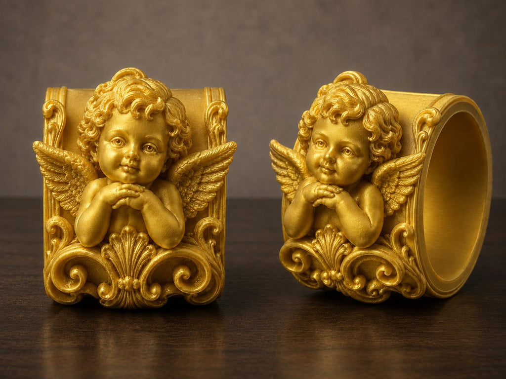 Premium Cherub Napkin Ring Holder