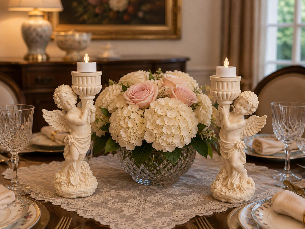 Cherub LED Tealight Candle Holder