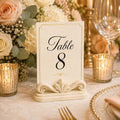 Scrolled Arch Table Card Holder