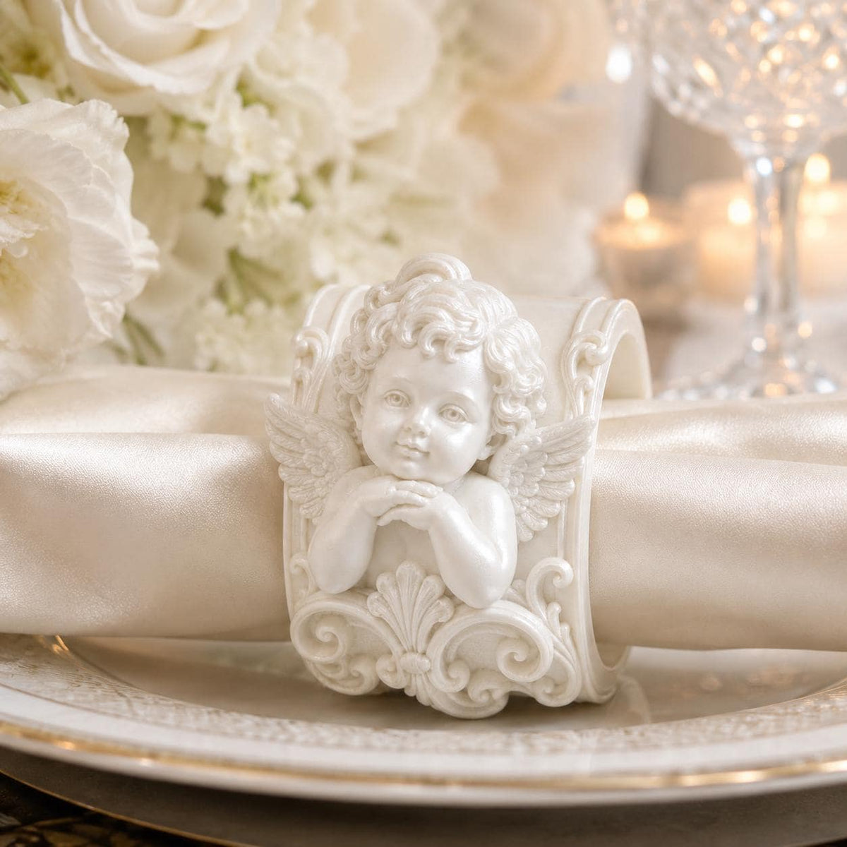Cherub Napkin Ring Holder