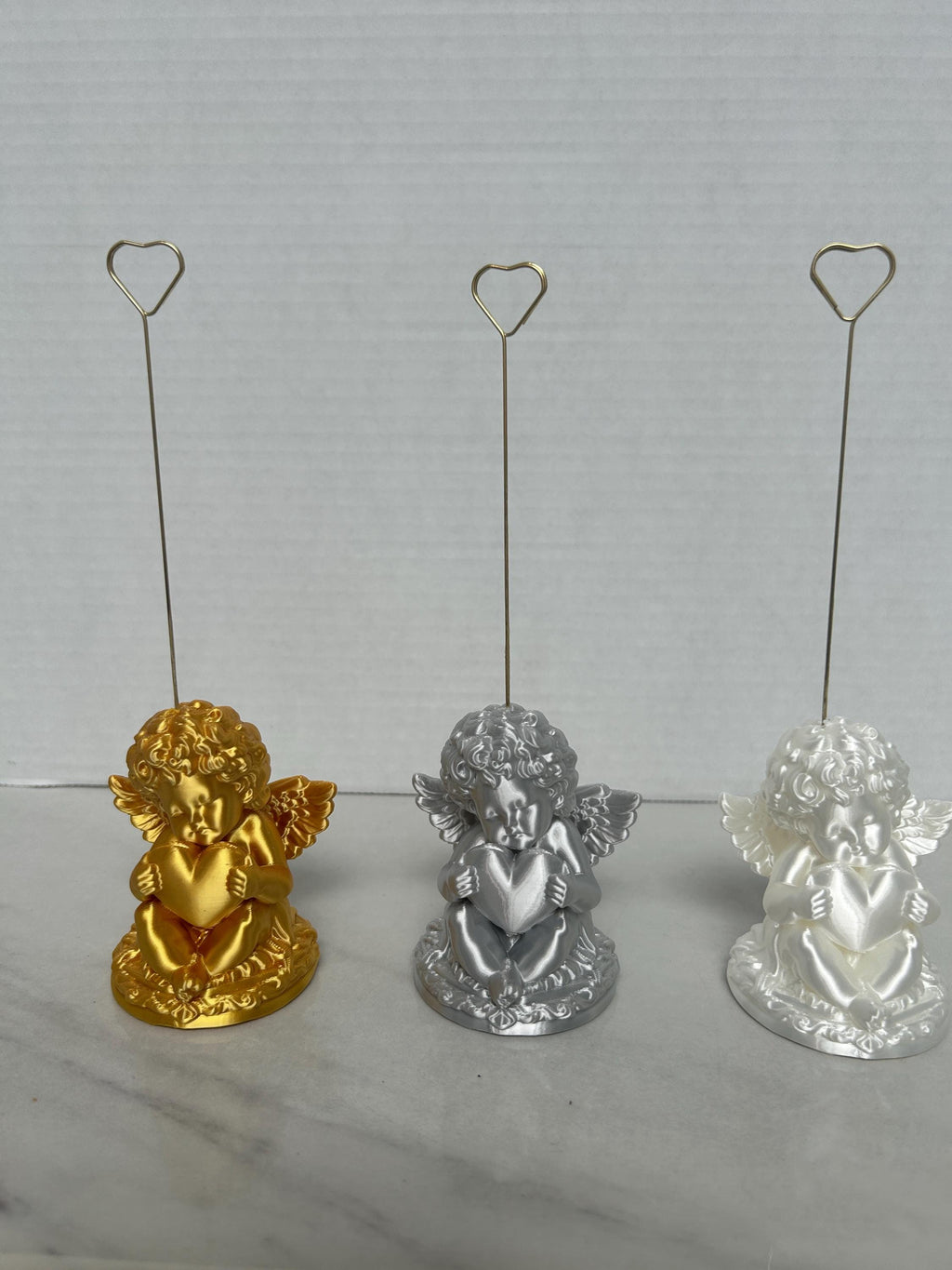 Premium Cherub Table Card Holder