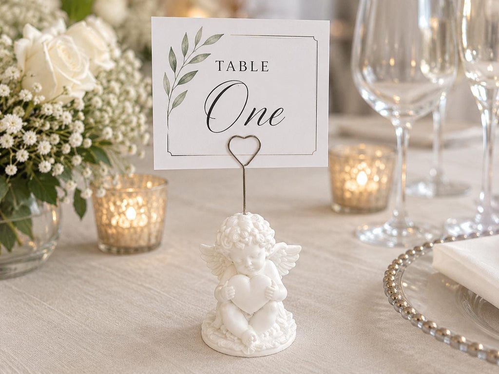Cherub Table Card Holder