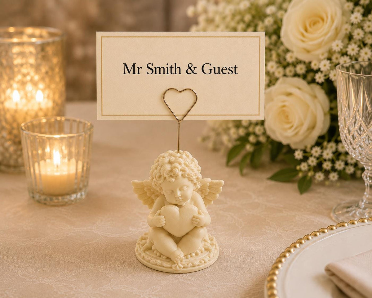 Classic Cherub Place Card Holder
