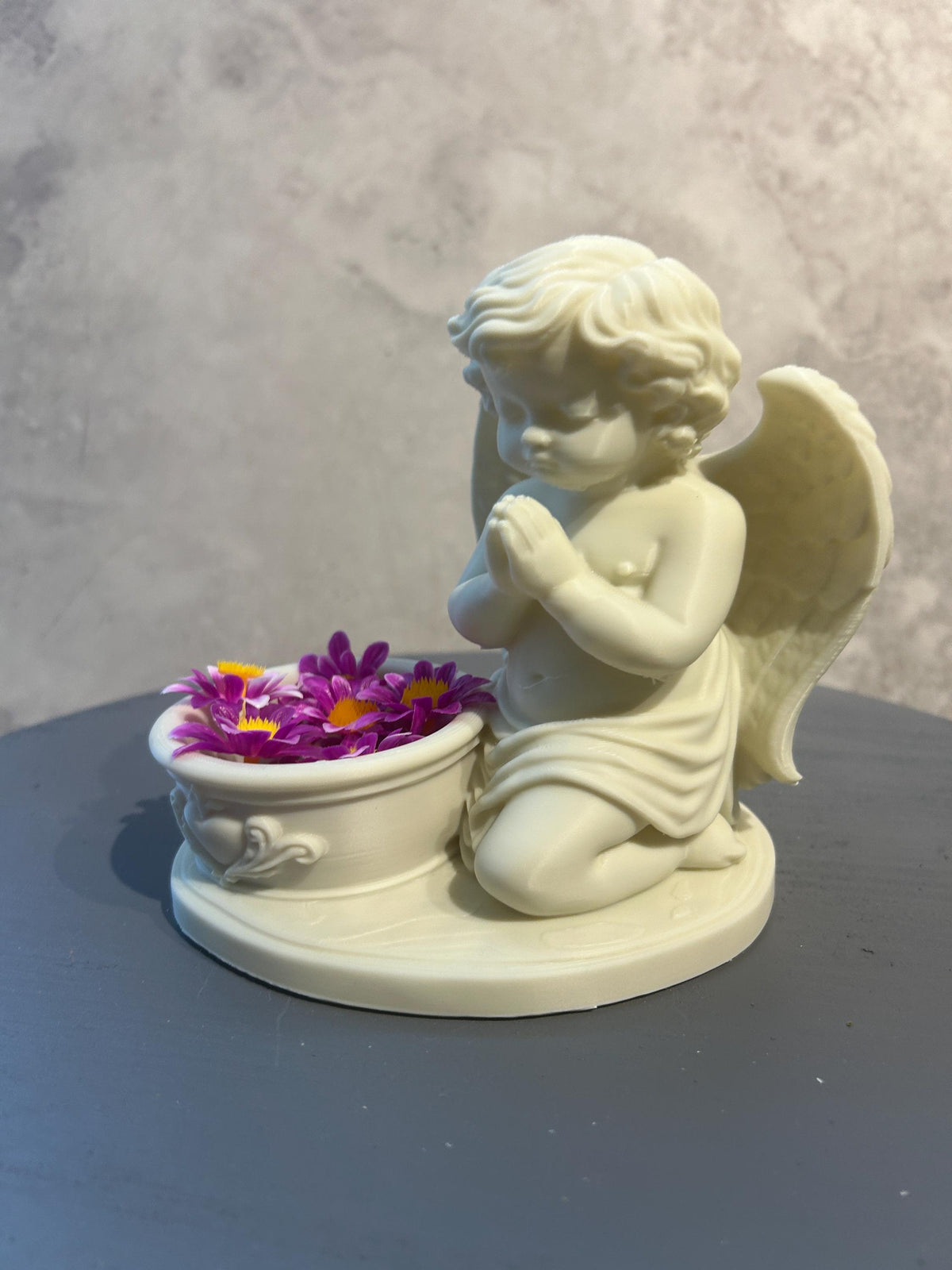 Praying Cherub Floral Holder