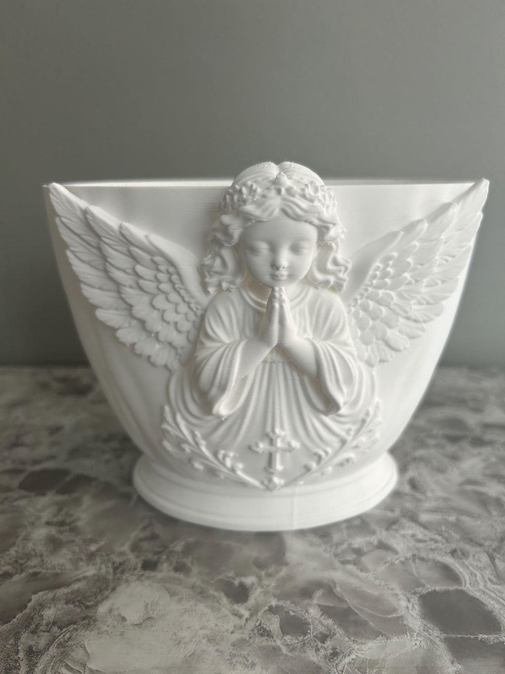 3-Piece Cherub Angel Floral Holder Set