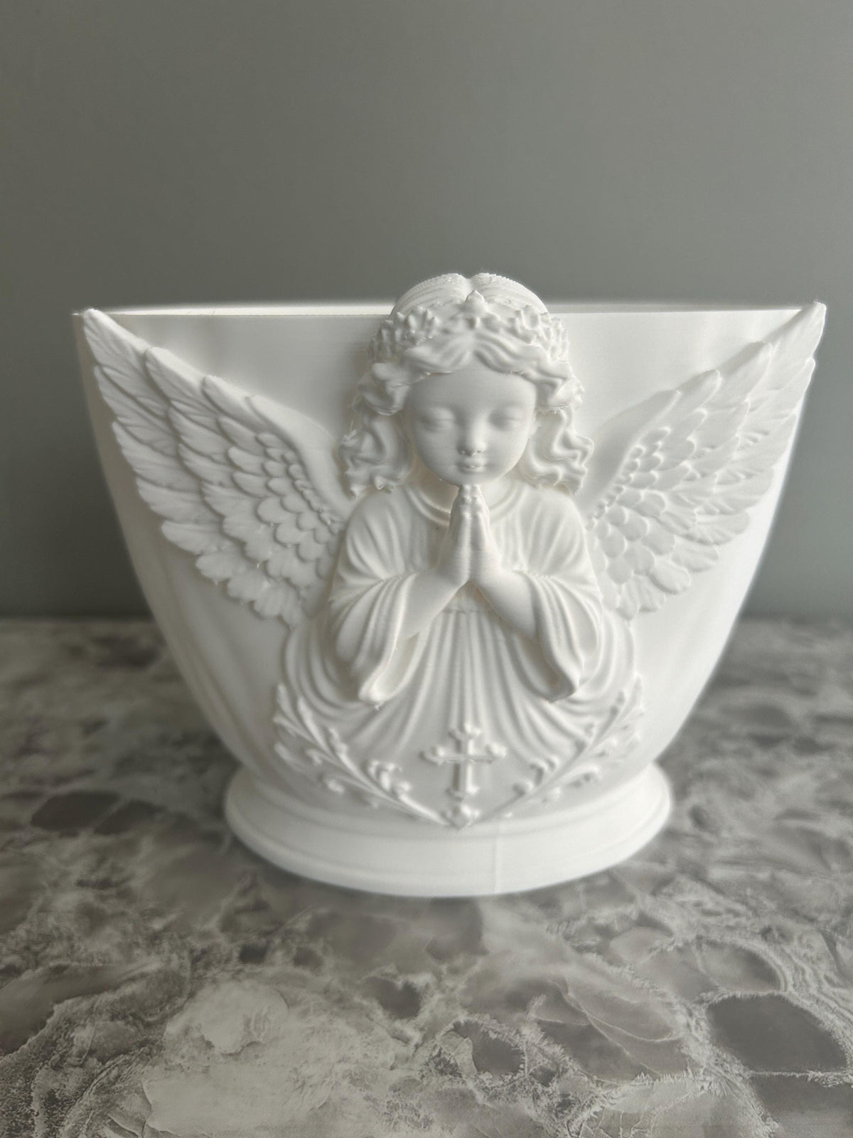 3-Piece Cherub Angel Floral Holder Set