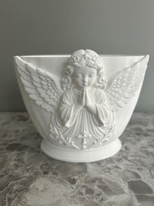 3-Piece Cherub Angel Floral Holder Set