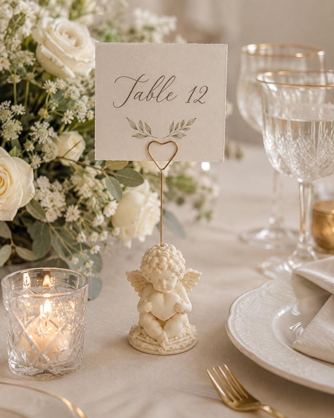Cherub Table Card Holder