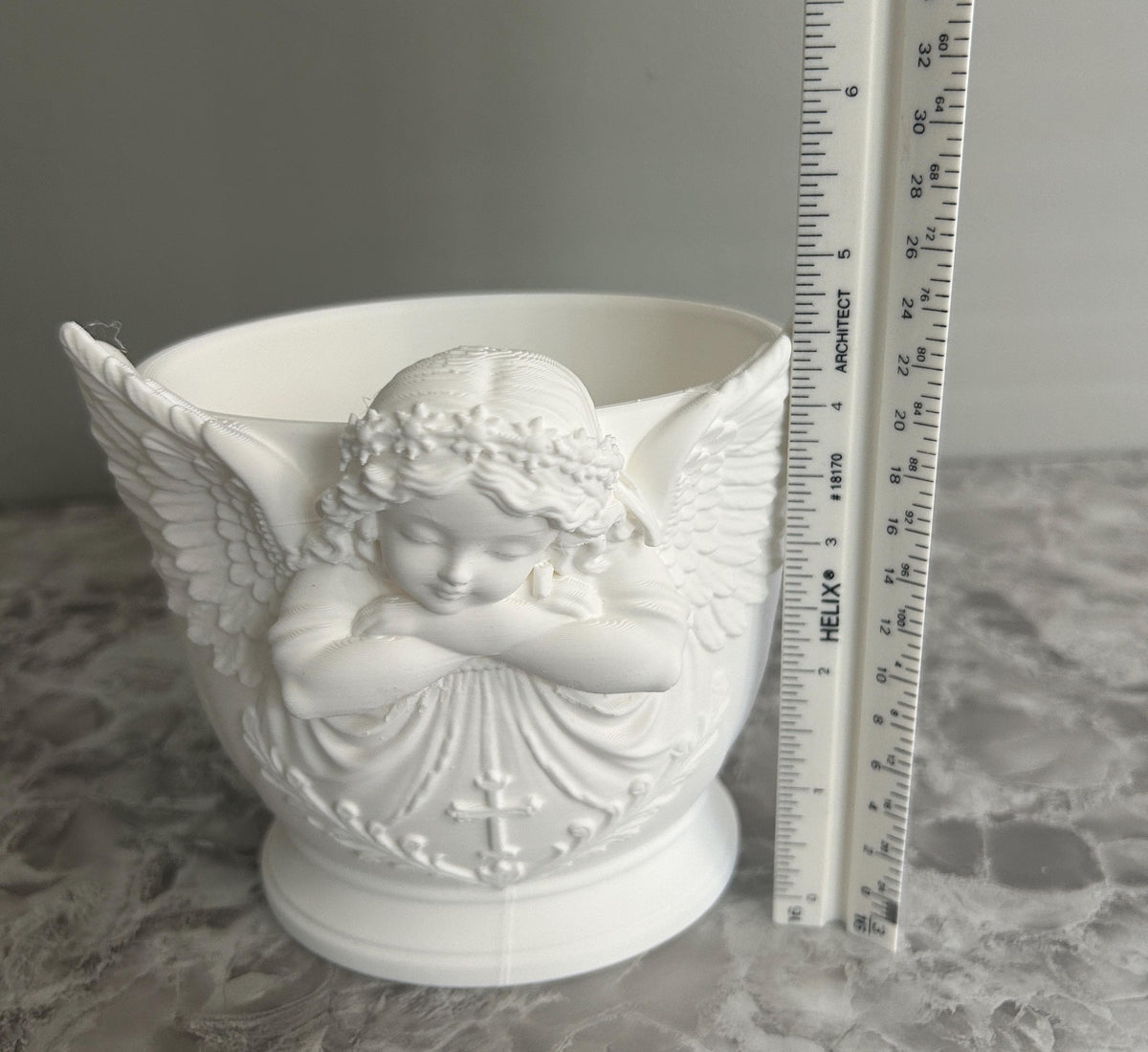 3-Piece Cherub Angel Floral Holder Set