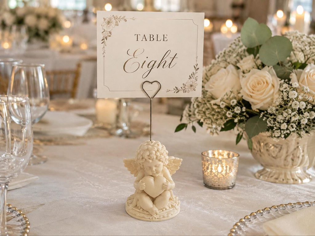 Cherub Table Card Holder