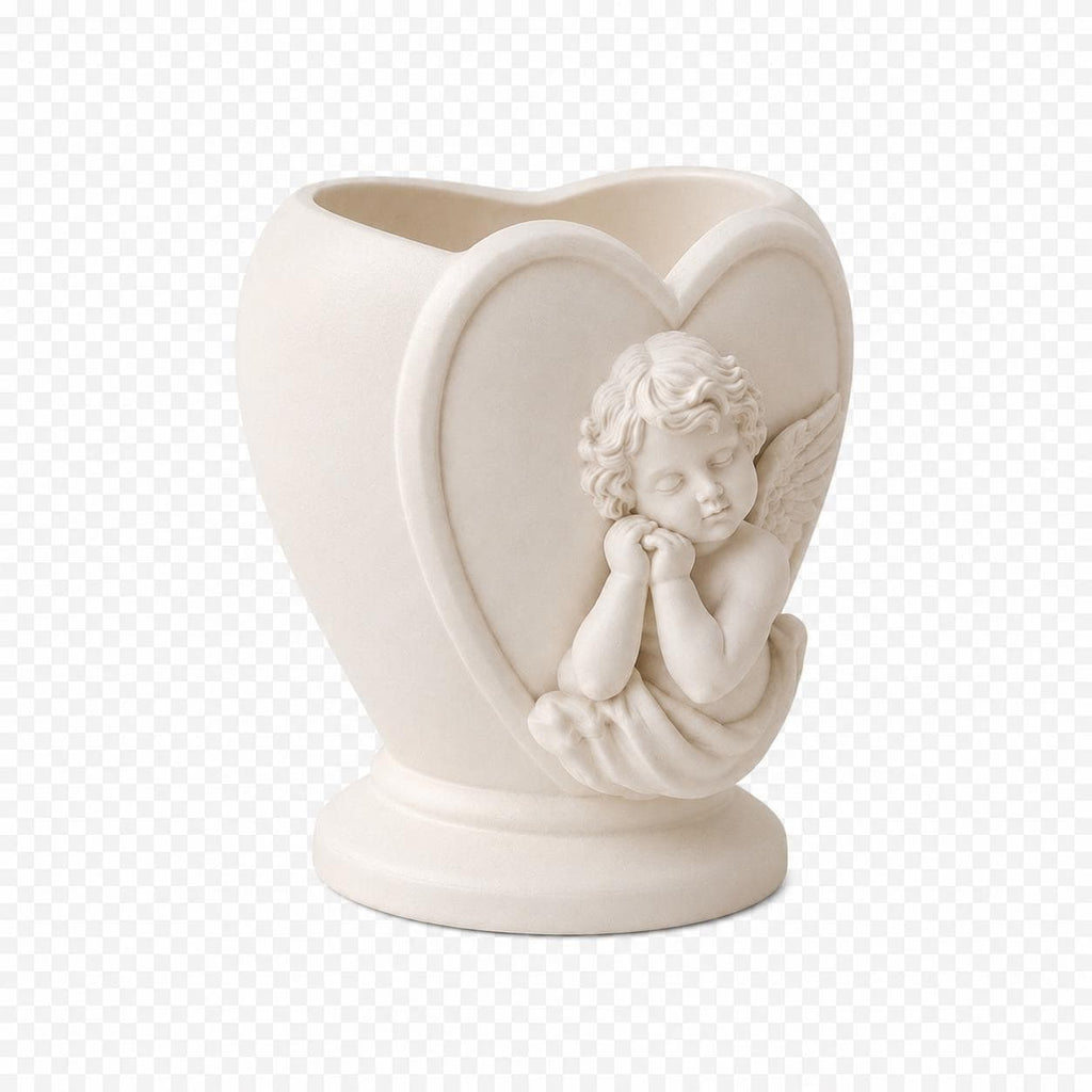 Cherub Heart Floral Arrangement Centerpiece