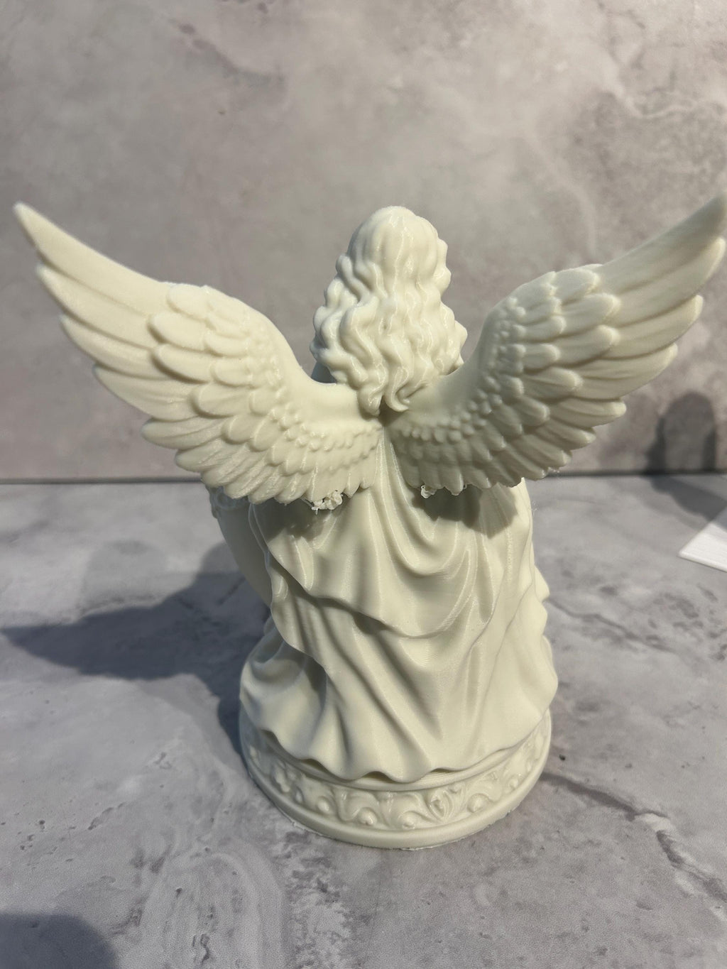 Heart Floral Bowl with Angel Wings