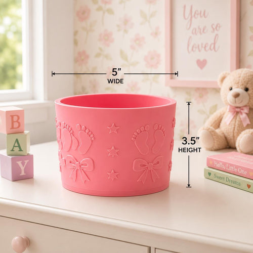 Baby Girl Pink Floral Holder