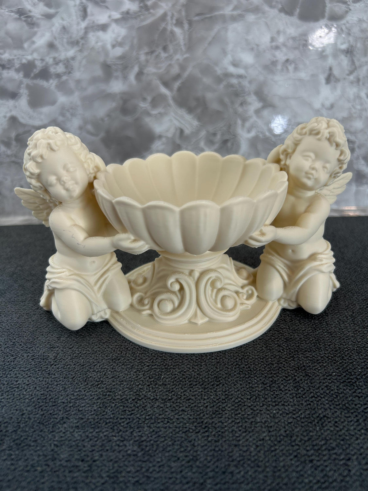 Cherub Floral Bowl Centerpiece