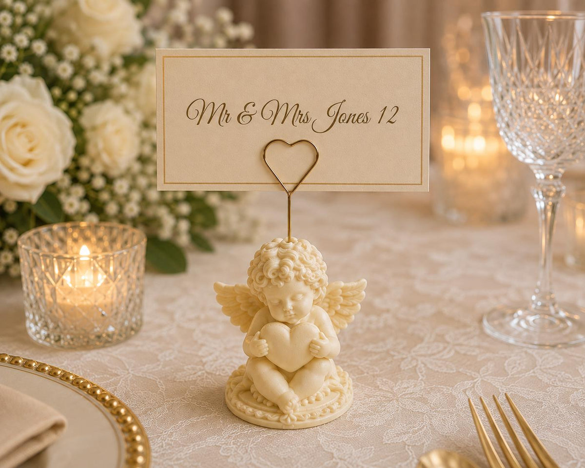 Classic Cherub Place Card Holder
