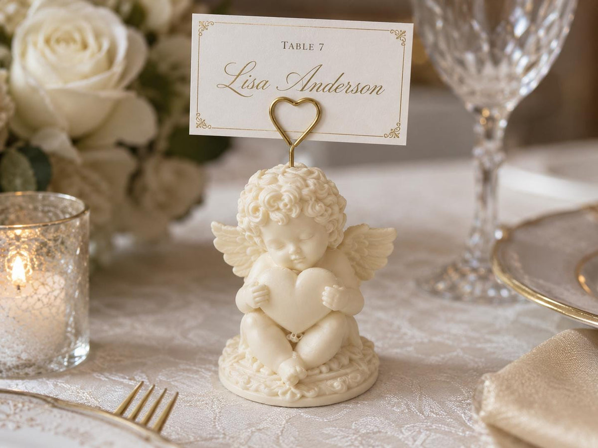 Classic Cherub Place Card Holder
