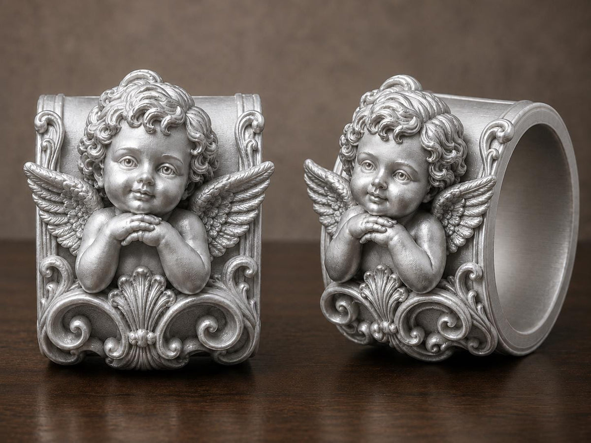 Premium Cherub Napkin Ring Holder