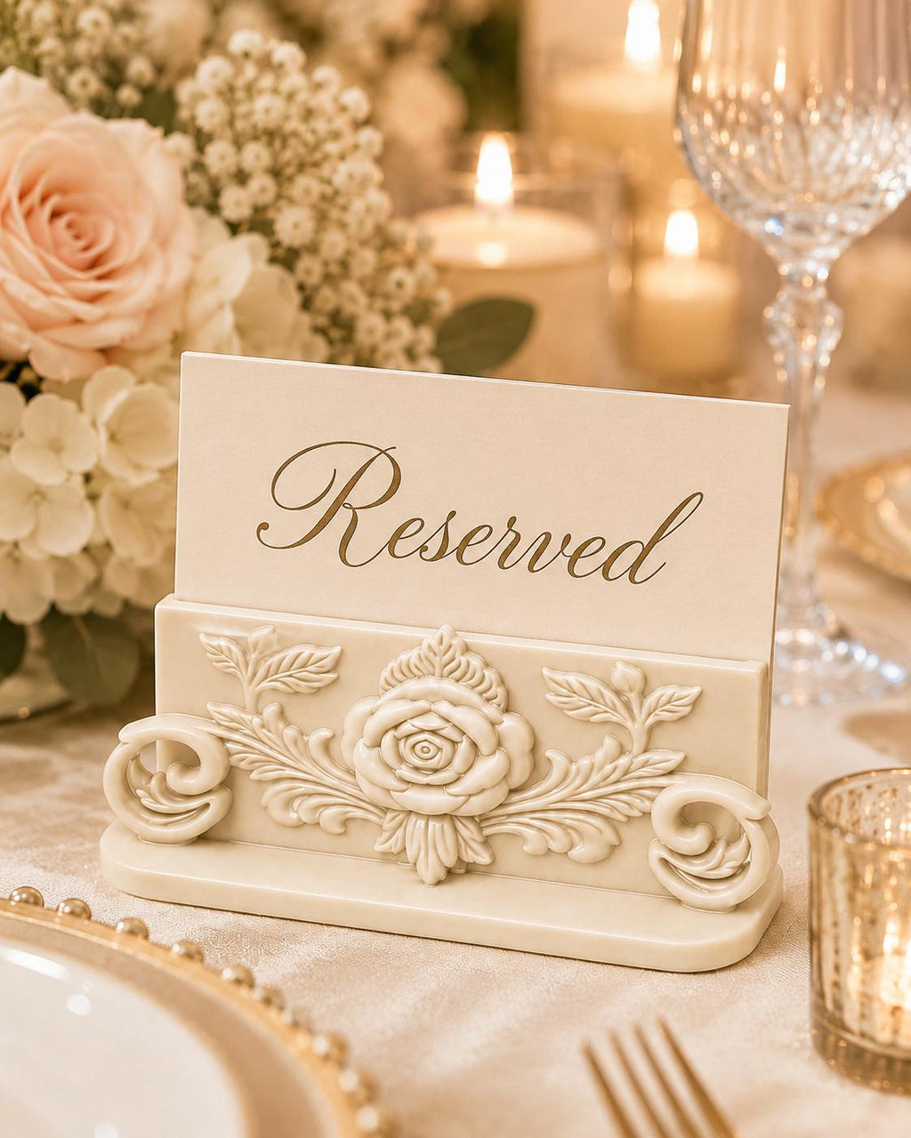 Floral Place Card Holder