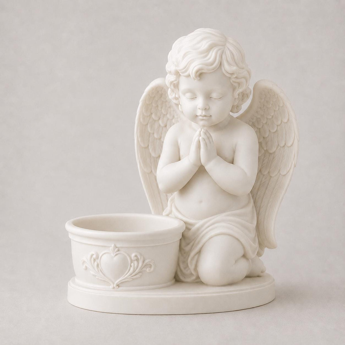 Praying Cherub Floral Holder