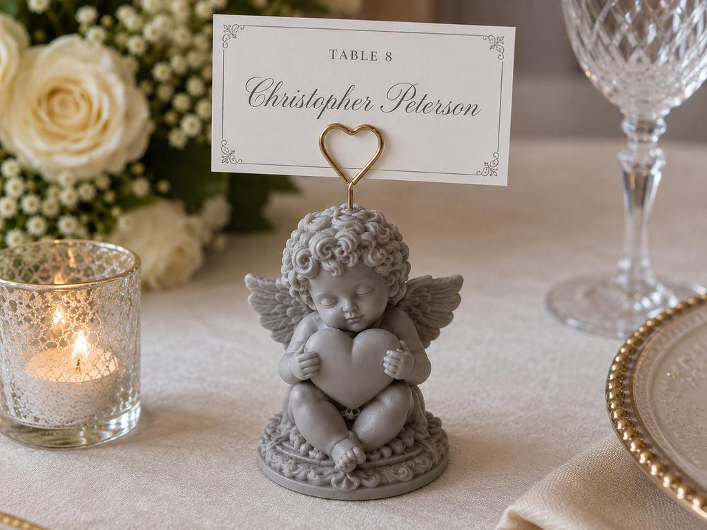 Classic Cherub Place Card Holder