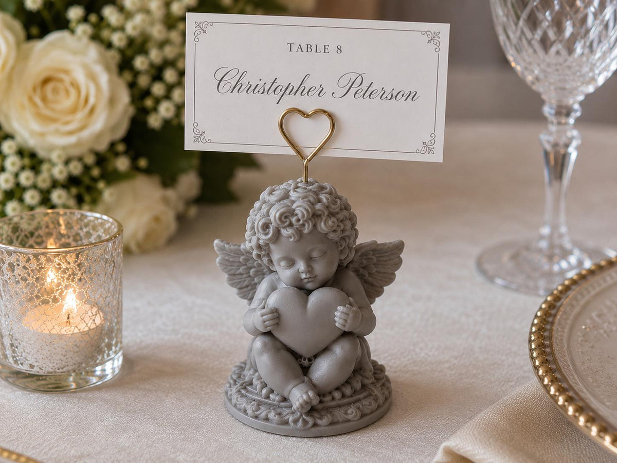 Classic Cherub Place Card Holder