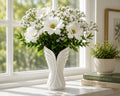 Angel Wings White Silk Vase